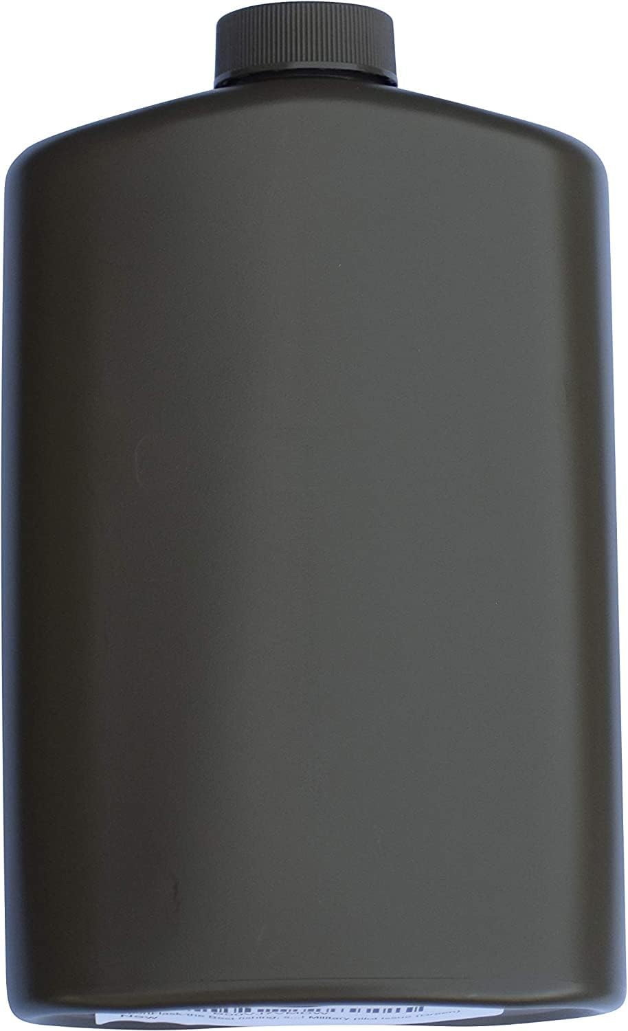 SportFlask Fighter Pilot Flask Great for Concerts, Fishing, Skiing, Backpacking, Hiking - 16oz US Military Issue Plastic Flask BPA Free Made in USA(Black)