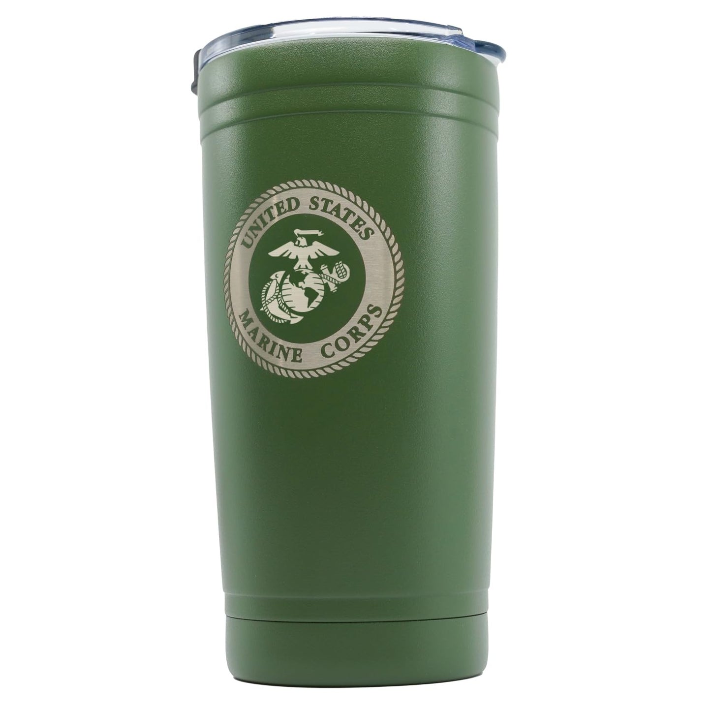 Military Gift Shop 20oz Army Green Tumbler – Double Wall Vacuum Insulated Stainless Steel US Army Green Tumbler– Army Gifts