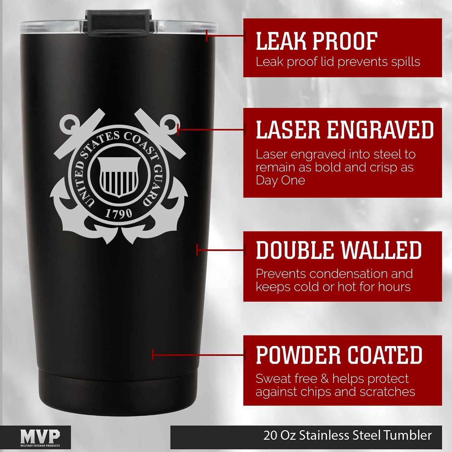 Military Gift Shop 20oz Army Green Tumbler – Double Wall Vacuum Insulated Stainless Steel US Army Green Tumbler– Army Gifts