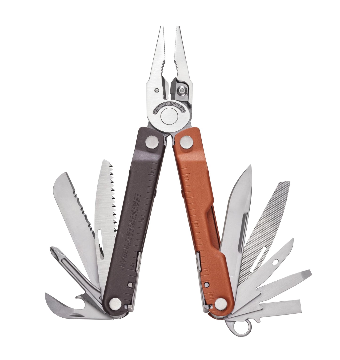 LEATHERMAN, Rebar Multitool with Premium Replaceable Wire Cutters and Saw, Coyote Tan with Nylon Sheath