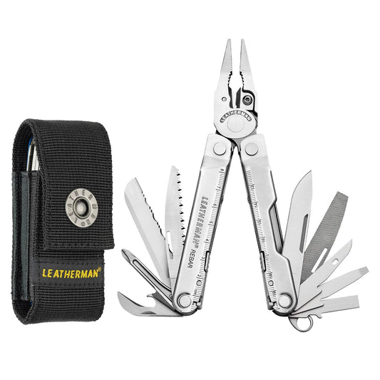 LEATHERMAN, Rebar Multitool with Premium Replaceable Wire Cutters and Saw, Coyote Tan with Nylon Sheath