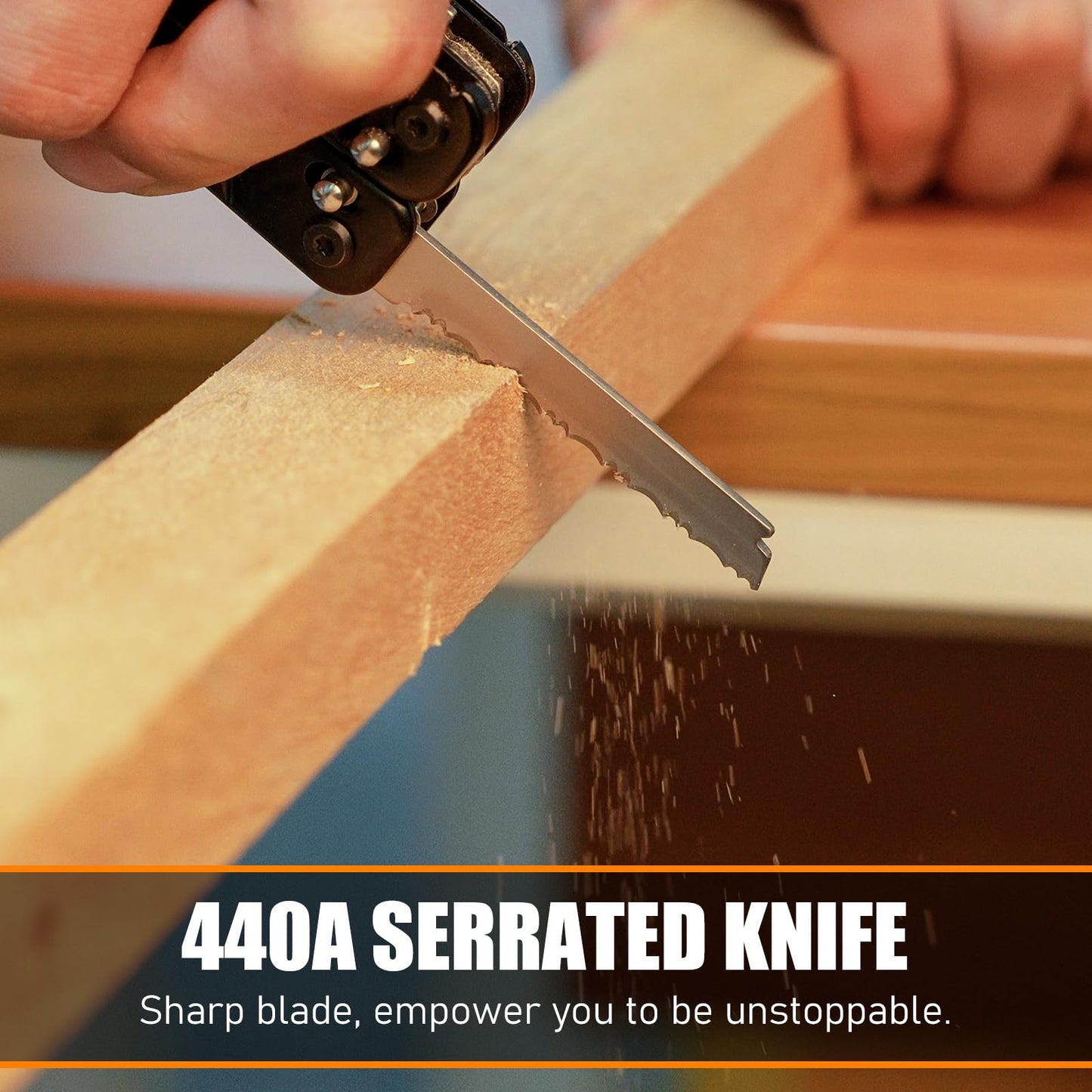 Multitool, 17-in-1 Stainless Steel Multi Tool Pliers with Self-Locking, Pocket Knife, Nylon Sheath, Professional (EDC) Multi-Tool for Survival, Camping and Hunting, Hiking, Simple Repair