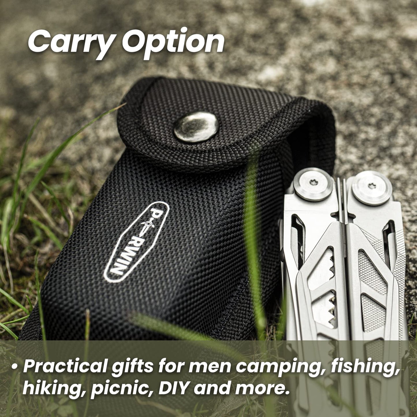 Multitool, 17-in-1 Stainless Steel Multi Tool Pliers with Self-Locking, Pocket Knife, Nylon Sheath, Professional (EDC) Multi-Tool for Survival, Camping and Hunting, Hiking, Simple Repair