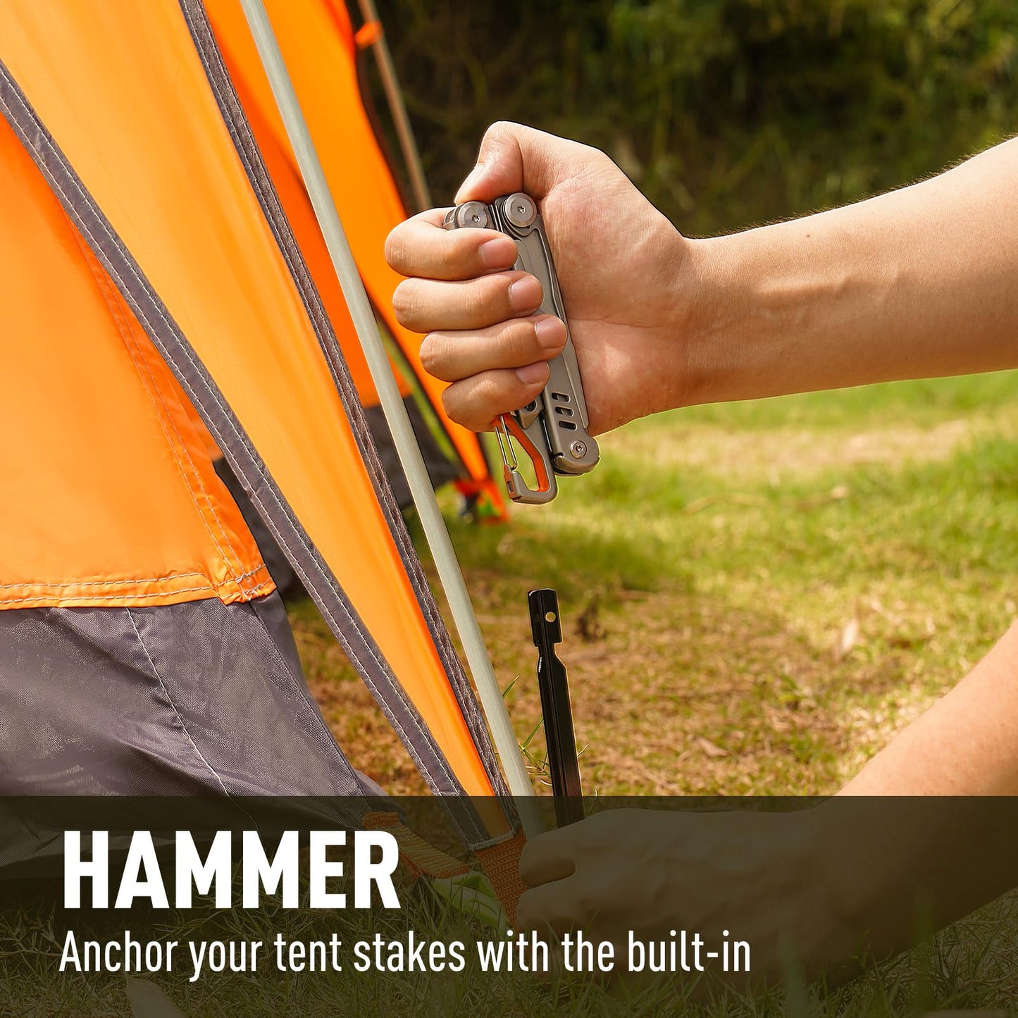 Multitool, 17-in-1 Stainless Steel Multi Tool Pliers with Self-Locking, Pocket Knife, Nylon Sheath, Professional (EDC) Multi-Tool for Survival, Camping and Hunting, Hiking, Simple Repair