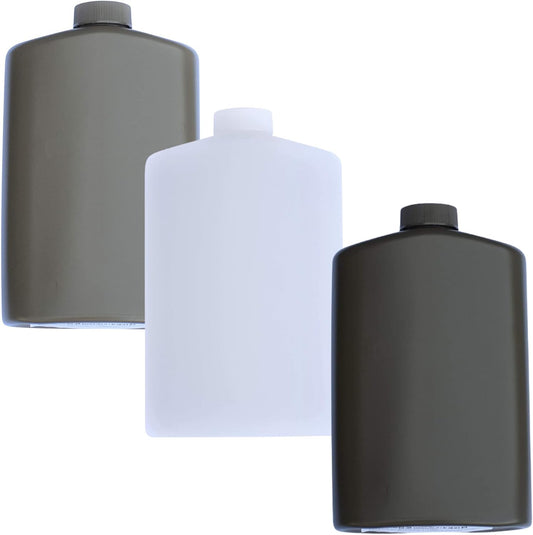 SportFlask Fighter Pilot Flask Great for Concerts, Fishing, Skiing, Backpacking, Hiking - 16oz US Military Issue Plastic Flask BPA Free Made in USA(Black)