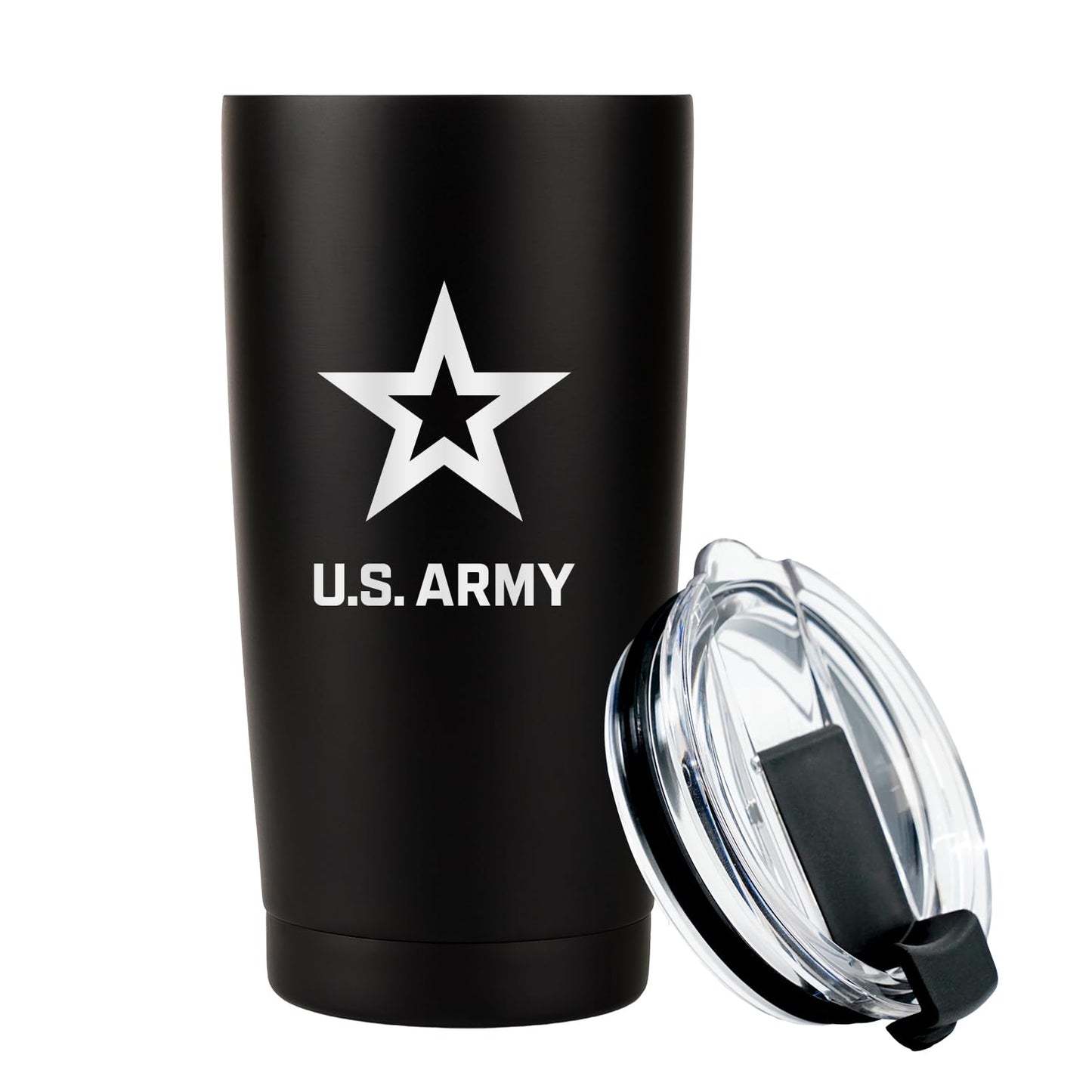 Military Gift Shop 20oz Army Green Tumbler – Double Wall Vacuum Insulated Stainless Steel US Army Green Tumbler– Army Gifts