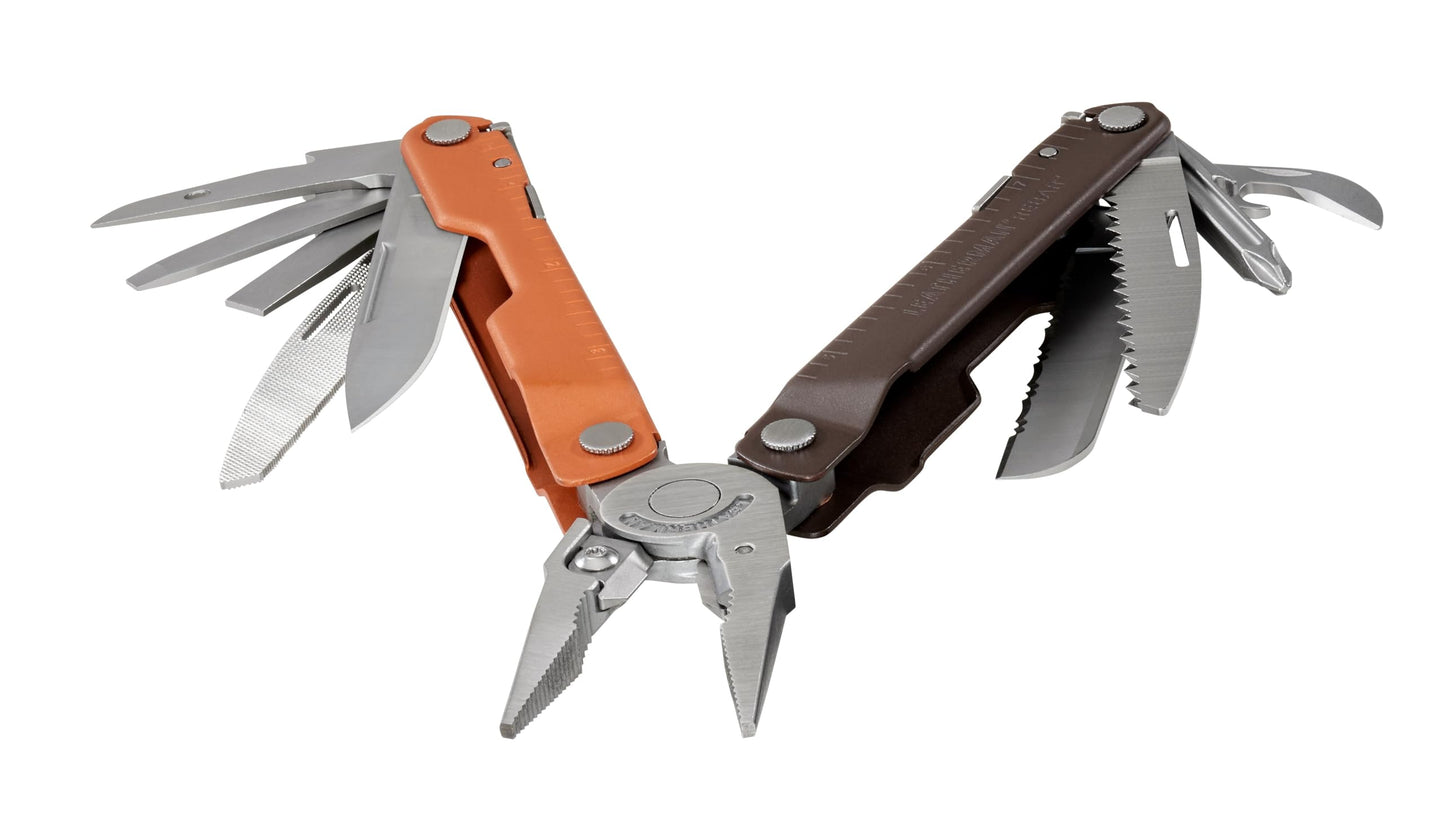 LEATHERMAN, Rebar Multitool with Premium Replaceable Wire Cutters and Saw, Coyote Tan with Nylon Sheath