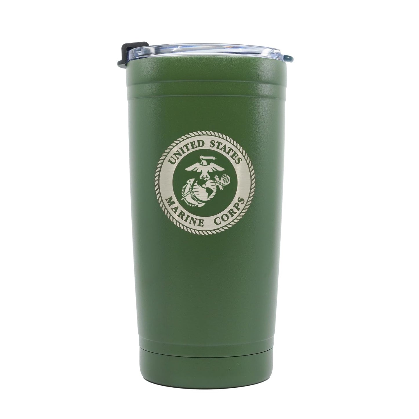 Military Gift Shop 20oz Army Green Tumbler – Double Wall Vacuum Insulated Stainless Steel US Army Green Tumbler– Army Gifts