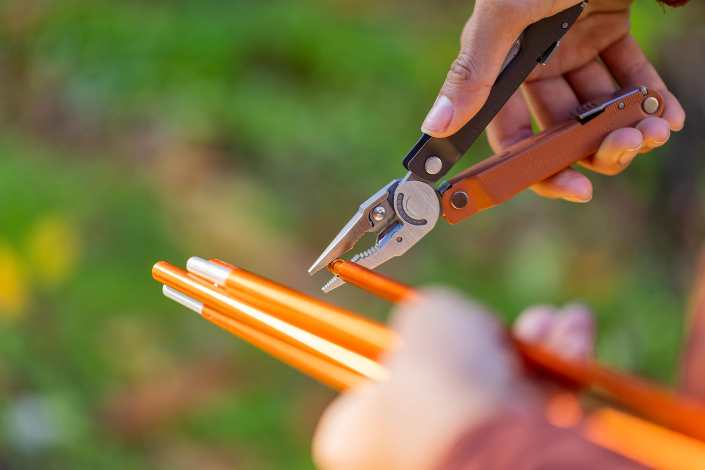 LEATHERMAN, Rebar Multitool with Premium Replaceable Wire Cutters and Saw, Coyote Tan with Nylon Sheath