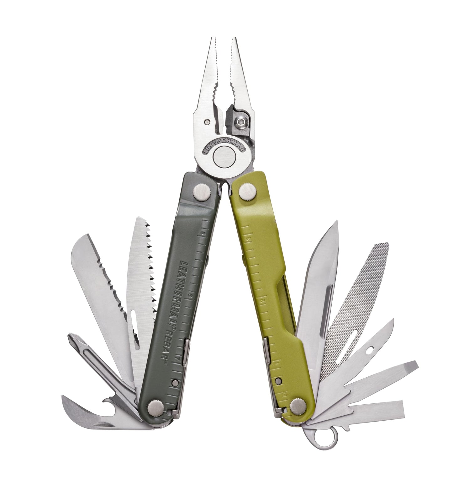 LEATHERMAN, Rebar Multitool with Premium Replaceable Wire Cutters and Saw, Coyote Tan with Nylon Sheath