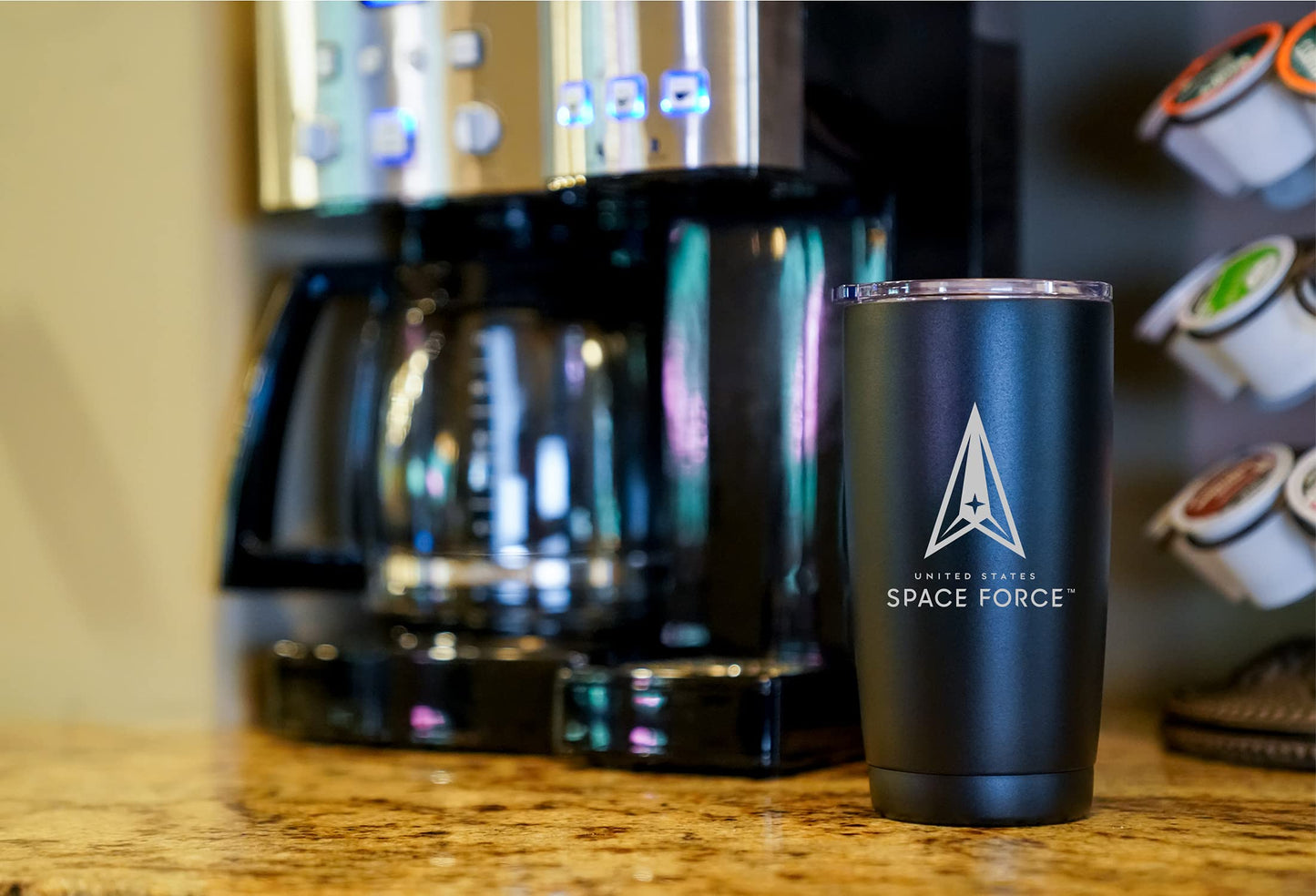 Military Gift Shop 20oz Army Green Tumbler – Double Wall Vacuum Insulated Stainless Steel US Army Green Tumbler– Army Gifts