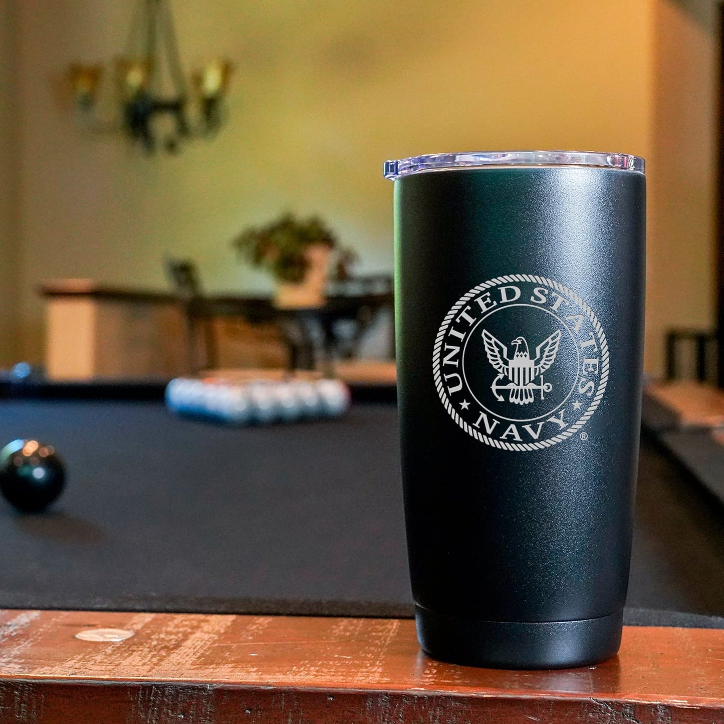 Military Gift Shop 20oz Army Green Tumbler – Double Wall Vacuum Insulated Stainless Steel US Army Green Tumbler– Army Gifts