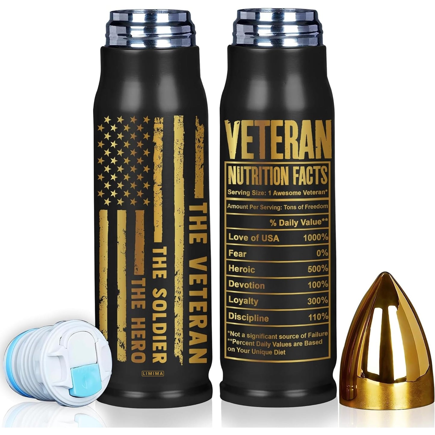 Veteran Gifts – Veteran Tumbler, Tumbler for Veterans, Army, Navy, Air Force, Marine Corps – Fathers Day, Birthday, Veterans Day Gift for Men, Him