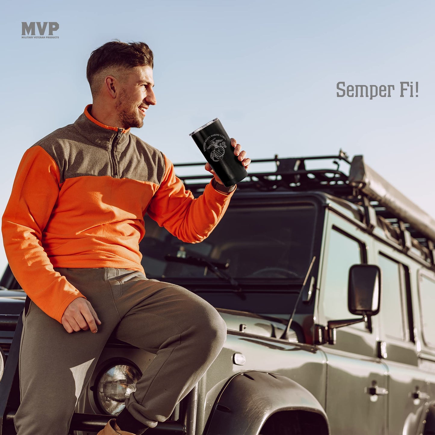 Military Gift Shop 20oz Army Green Tumbler – Double Wall Vacuum Insulated Stainless Steel US Army Green Tumbler– Army Gifts