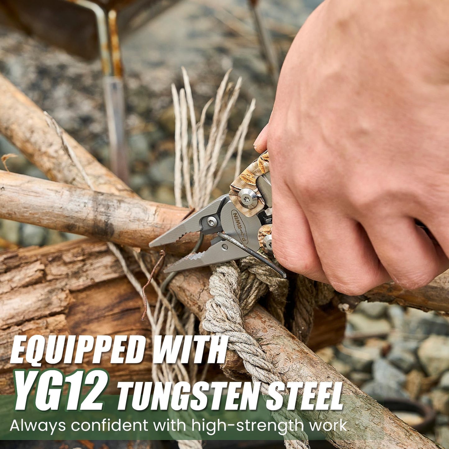 Multitool, 17-in-1 Stainless Steel Multi Tool Pliers with Self-Locking, Pocket Knife, Nylon Sheath, Professional (EDC) Multi-Tool for Survival, Camping and Hunting, Hiking, Simple Repair