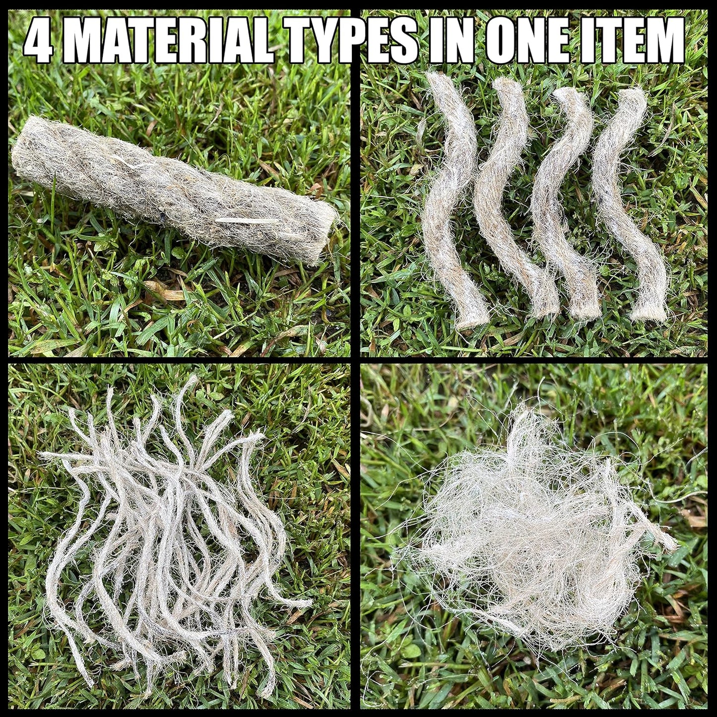 WEYLAND Fire Starting Kit - Ferro Rod & Magnesium Fire Starter, Flint & Steel Survival Tool for Camping, Bushcraft, Emergency Preparedness, Fatwood Fire Starter Sticks & Tinder for Outdoor Adventure